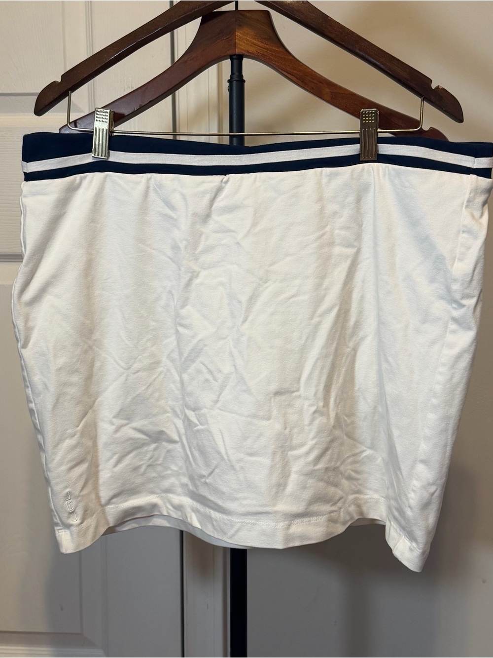 Ralph Lauren White Skirt with Navy Waistband